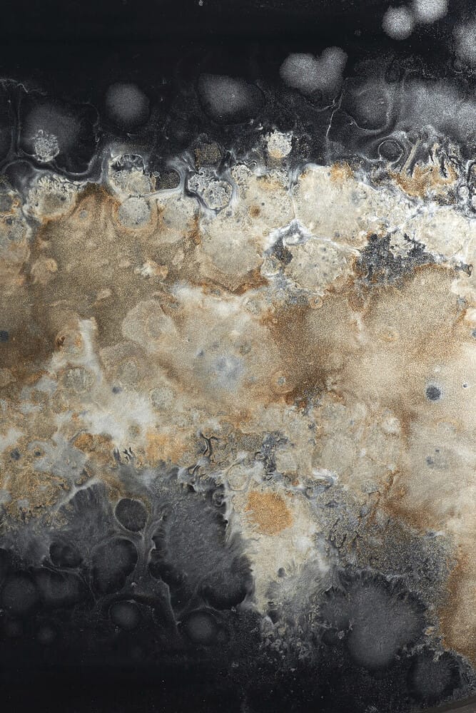 Organic tray - glass - Black - round - S 48 x 48 x 4cm - Image 3