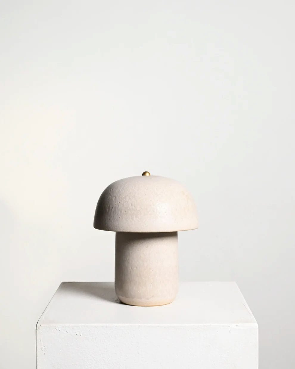 Tera Lamp Glazed, Glazed Ivory, Mini H28 x D23cm