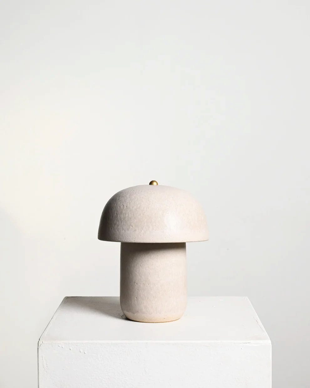 Tera Lamp Glazed, Glazed Ivory, Mini H28 x D23cm - Image 4