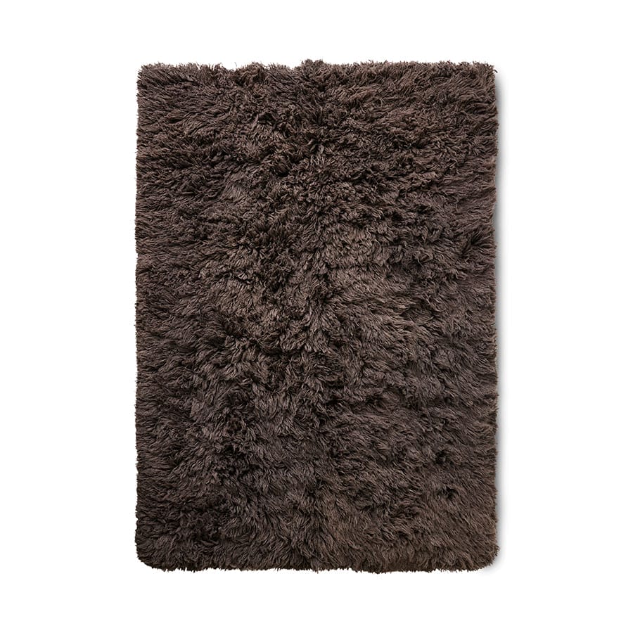 Fluffy rug espresso, 200x300cm - Image 4